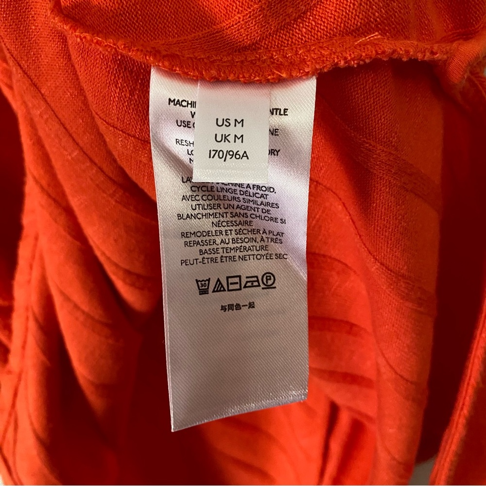 Maeve by Anthropologie Devine Tunic Long Sleeve Medium Orange Textured Sweater - Picture 10 of 12
